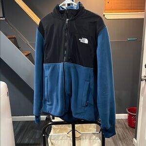 Blue Fleece Jacket with Zip Pocket